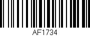 Código de barras (EAN, GTIN, SKU, ISBN): 'AF1734'
