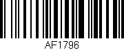 Código de barras (EAN, GTIN, SKU, ISBN): 'AF1796'