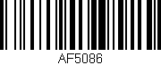 Código de barras (EAN, GTIN, SKU, ISBN): 'AF5086'