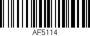 Código de barras (EAN, GTIN, SKU, ISBN): 'AF5114'