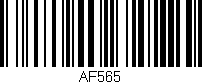 Código de barras (EAN, GTIN, SKU, ISBN): 'AF565'