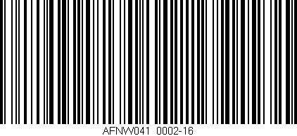 Código de barras (EAN, GTIN, SKU, ISBN): 'AFNW041/0002-16'