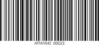 Código de barras (EAN, GTIN, SKU, ISBN): 'AFNW042/0002(3'