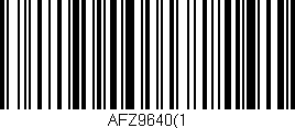 Código de barras (EAN, GTIN, SKU, ISBN): 'AFZ9640(1'