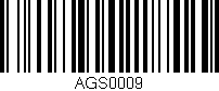 Código de barras (EAN, GTIN, SKU, ISBN): 'AGS0009'