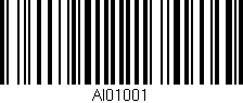 Código de barras (EAN, GTIN, SKU, ISBN): 'AI01001'