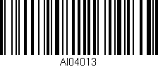 Código de barras (EAN, GTIN, SKU, ISBN): 'AI04013'