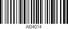 Código de barras (EAN, GTIN, SKU, ISBN): 'AI04014'