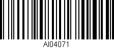 Código de barras (EAN, GTIN, SKU, ISBN): 'AI04071'