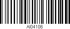 Código de barras (EAN, GTIN, SKU, ISBN): 'AI04106'