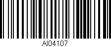 Código de barras (EAN, GTIN, SKU, ISBN): 'AI04107'