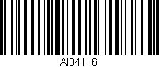 Código de barras (EAN, GTIN, SKU, ISBN): 'AI04116'