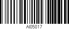 Código de barras (EAN, GTIN, SKU, ISBN): 'AI05017'