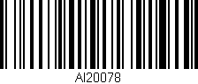 Código de barras (EAN, GTIN, SKU, ISBN): 'AI20078'