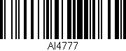 Código de barras (EAN, GTIN, SKU, ISBN): 'AI4777'