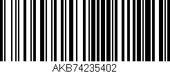 Código de barras (EAN, GTIN, SKU, ISBN): 'AKB74235402'