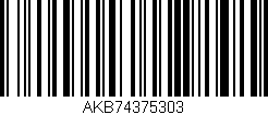 Código de barras (EAN, GTIN, SKU, ISBN): 'AKB74375303'