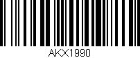 Código de barras (EAN, GTIN, SKU, ISBN): 'AKX1990'