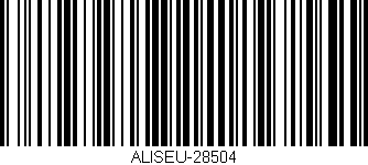 Código de barras (EAN, GTIN, SKU, ISBN): 'ALISEU-28504'