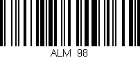 Código de barras (EAN, GTIN, SKU, ISBN): 'ALM_98'