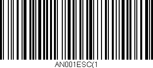 Código de barras (EAN, GTIN, SKU, ISBN): 'AN001ESC(1'