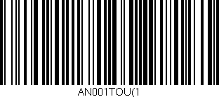 Código de barras (EAN, GTIN, SKU, ISBN): 'AN001TOU(1'
