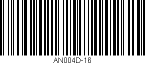 Código de barras (EAN, GTIN, SKU, ISBN): 'AN004D-16'