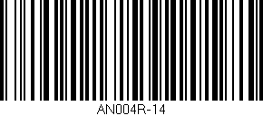 Código de barras (EAN, GTIN, SKU, ISBN): 'AN004R-14'