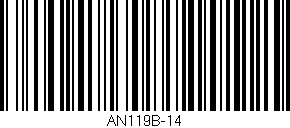 Código de barras (EAN, GTIN, SKU, ISBN): 'AN119B-14'