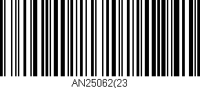 Código de barras (EAN, GTIN, SKU, ISBN): 'AN25062(23'