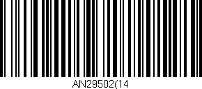 Código de barras (EAN, GTIN, SKU, ISBN): 'AN29502(14'