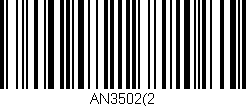 Código de barras (EAN, GTIN, SKU, ISBN): 'AN3502(2'