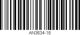 Código de barras (EAN, GTIN, SKU, ISBN): 'AN3634-16'