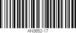 Código de barras (EAN, GTIN, SKU, ISBN): 'AN3652-17'