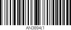 Código de barras (EAN, GTIN, SKU, ISBN): 'AN3894(1'