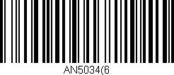 Código de barras (EAN, GTIN, SKU, ISBN): 'AN5034(6'