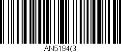 Código de barras (EAN, GTIN, SKU, ISBN): 'AN5194(3'