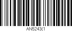 Código de barras (EAN, GTIN, SKU, ISBN): 'AN5243(1'
