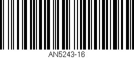 Código de barras (EAN, GTIN, SKU, ISBN): 'AN5243-16'