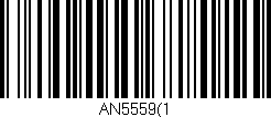 Código de barras (EAN, GTIN, SKU, ISBN): 'AN5559(1'