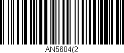 Código de barras (EAN, GTIN, SKU, ISBN): 'AN5604(2'