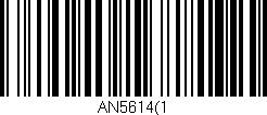 Código de barras (EAN, GTIN, SKU, ISBN): 'AN5614(1'