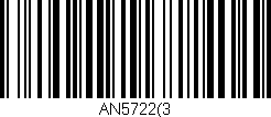 Código de barras (EAN, GTIN, SKU, ISBN): 'AN5722(3'