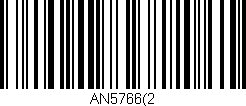 Código de barras (EAN, GTIN, SKU, ISBN): 'AN5766(2'