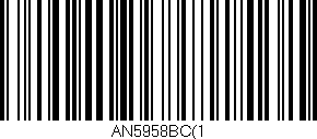 Código de barras (EAN, GTIN, SKU, ISBN): 'AN5958BC(1'