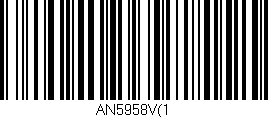 Código de barras (EAN, GTIN, SKU, ISBN): 'AN5958V(1'