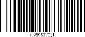 Código de barras (EAN, GTIN, SKU, ISBN): 'AN5958VE(1'