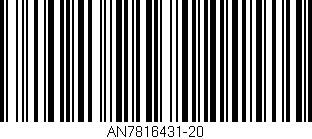 Código de barras (EAN, GTIN, SKU, ISBN): 'AN7816431-20'