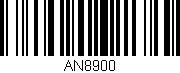 Código de barras (EAN, GTIN, SKU, ISBN): 'AN8900'