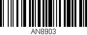 Código de barras (EAN, GTIN, SKU, ISBN): 'AN8903'